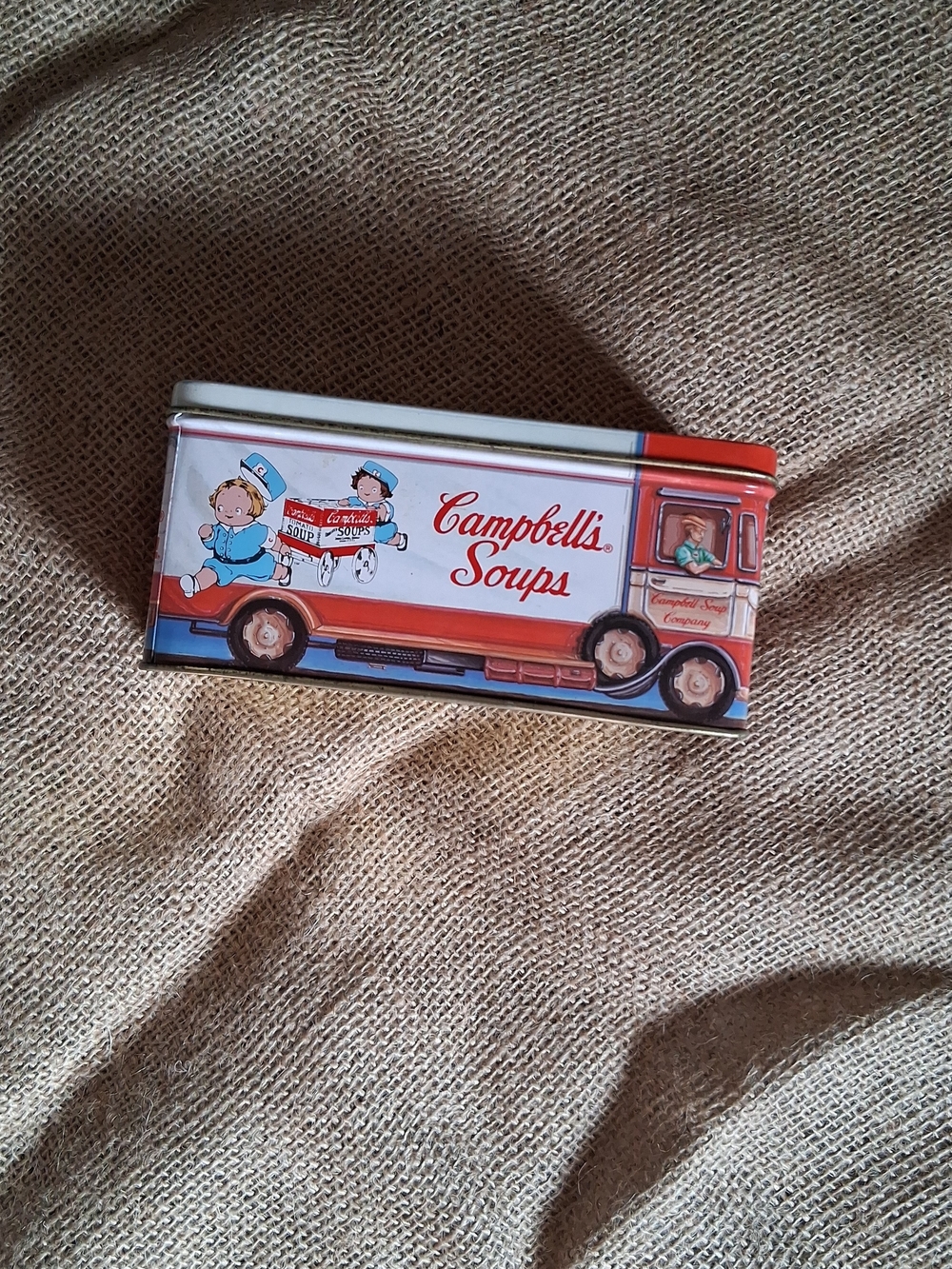 Campbell's Soups Red and White Decorative Bus Tin/box